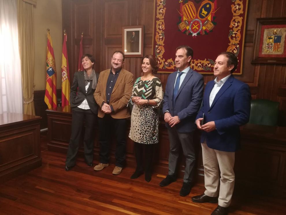 De izquierda a derecha, Silvia Lacárcel, Ramón Millán, Emma Buj, Chema Tejerina y José Manuel Valmaña