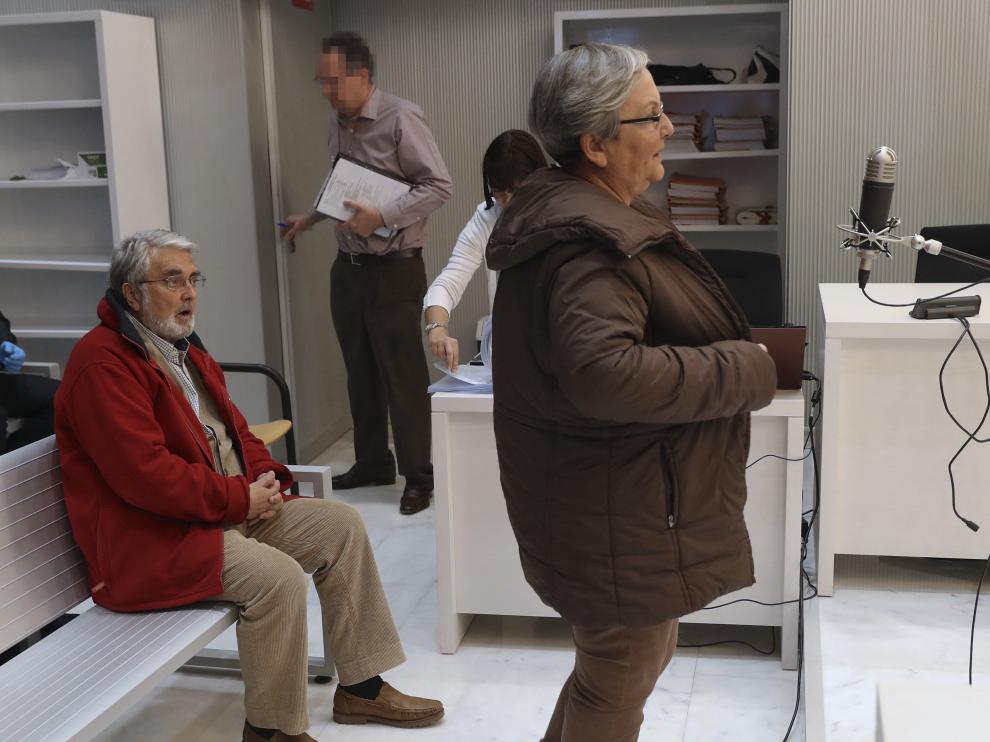 José Anotnio Ramón Teijelo y maría Victoria Gómez Méndez, en el momento de declarar.