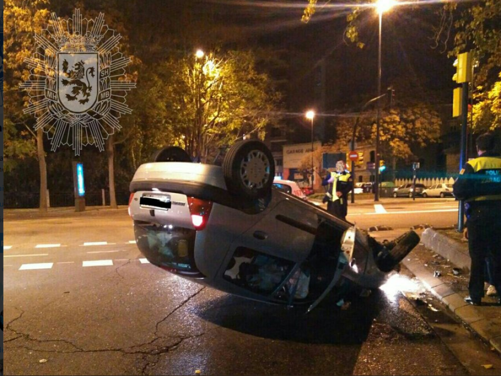 Así ha quedado el coche tras el accidente