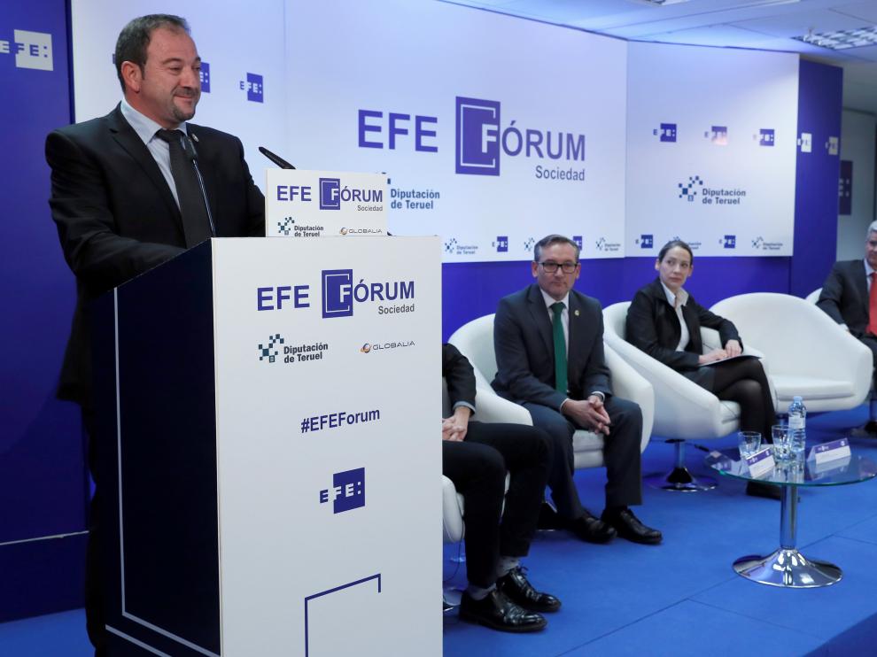 Ramón Millán, durante su intervención en el foro 'Territorio y Despoblación'