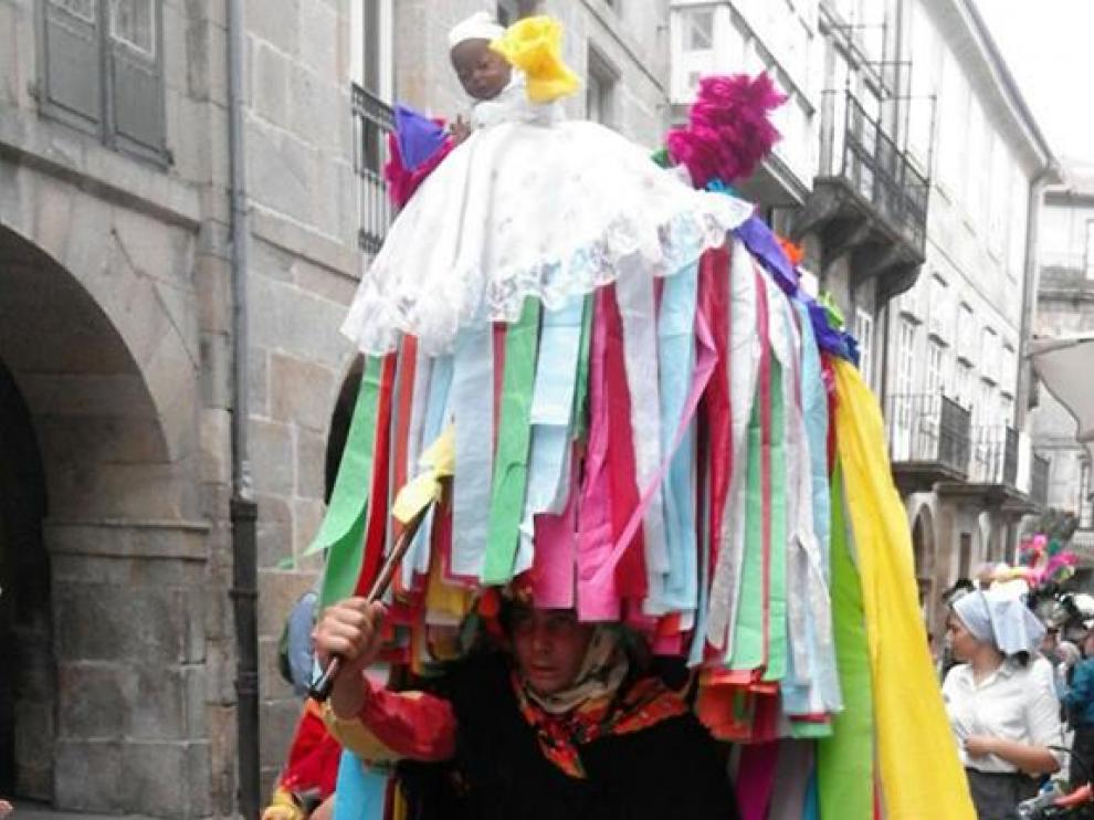 Imagen del carnaval ancestral de la Ribeira Sacra.