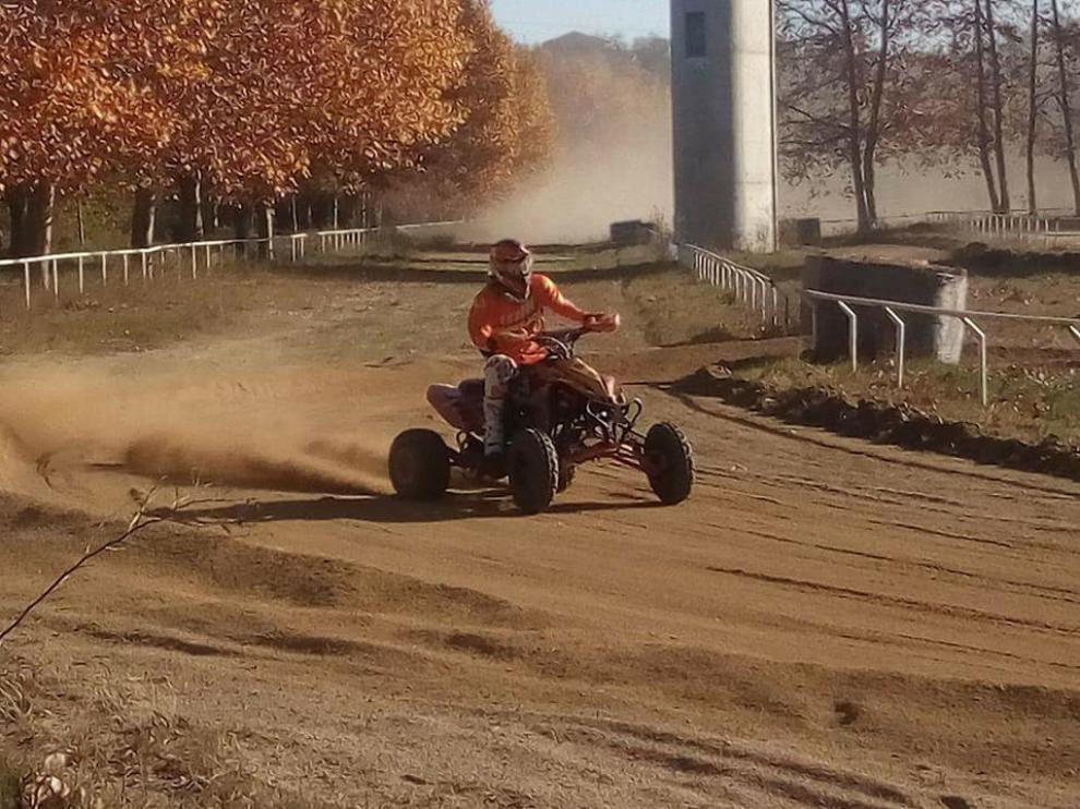 Mario Gajón, en acción en la última cita del Campeonato de Cataluña de Resistencia en Bascara (Gerona).