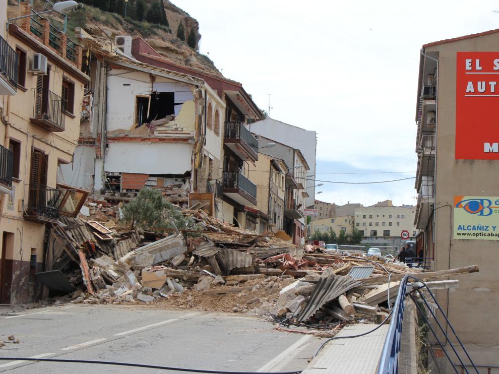 El derrumbamiento de la ladera de Pui Pinos, ocurrido el pasado mes de abril, dejó a 12 personas sin vivienda