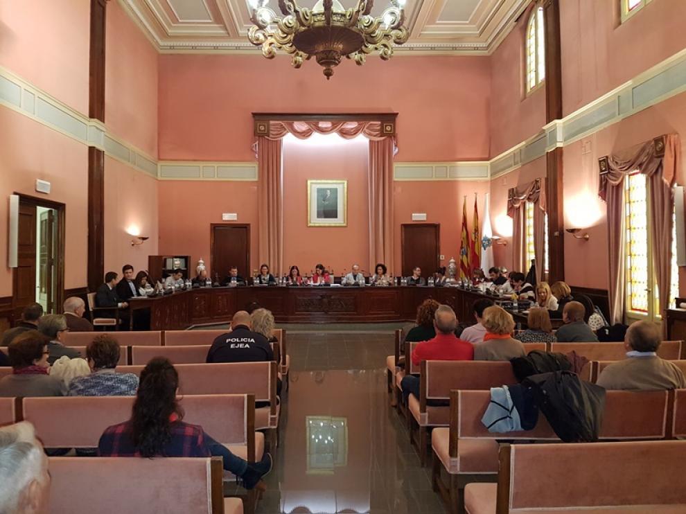 El debate se celebrará en el salón de plenos del ayuntamiento de Ejea.