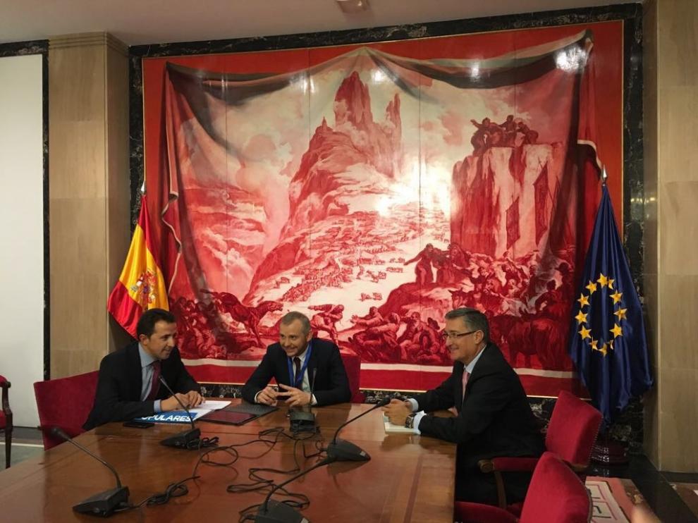De izquierda a derecha, Alberto Herrero, Daniel Navia y Manolo Blasco