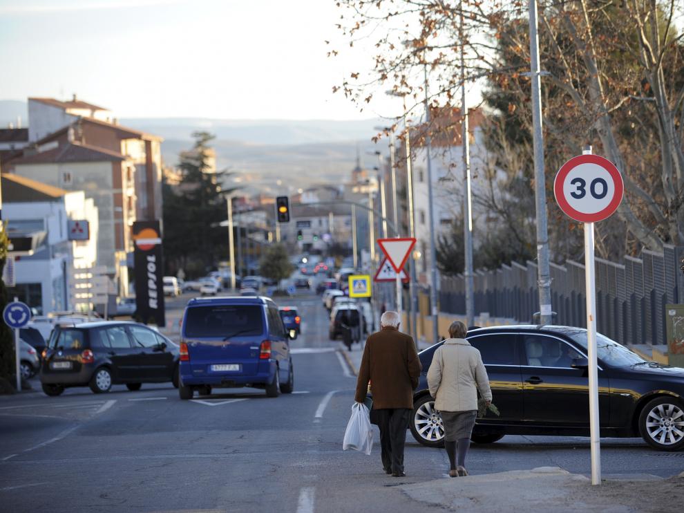 La Carretera de Alcañiz en Teruel, donde tuvo lugar el accidente