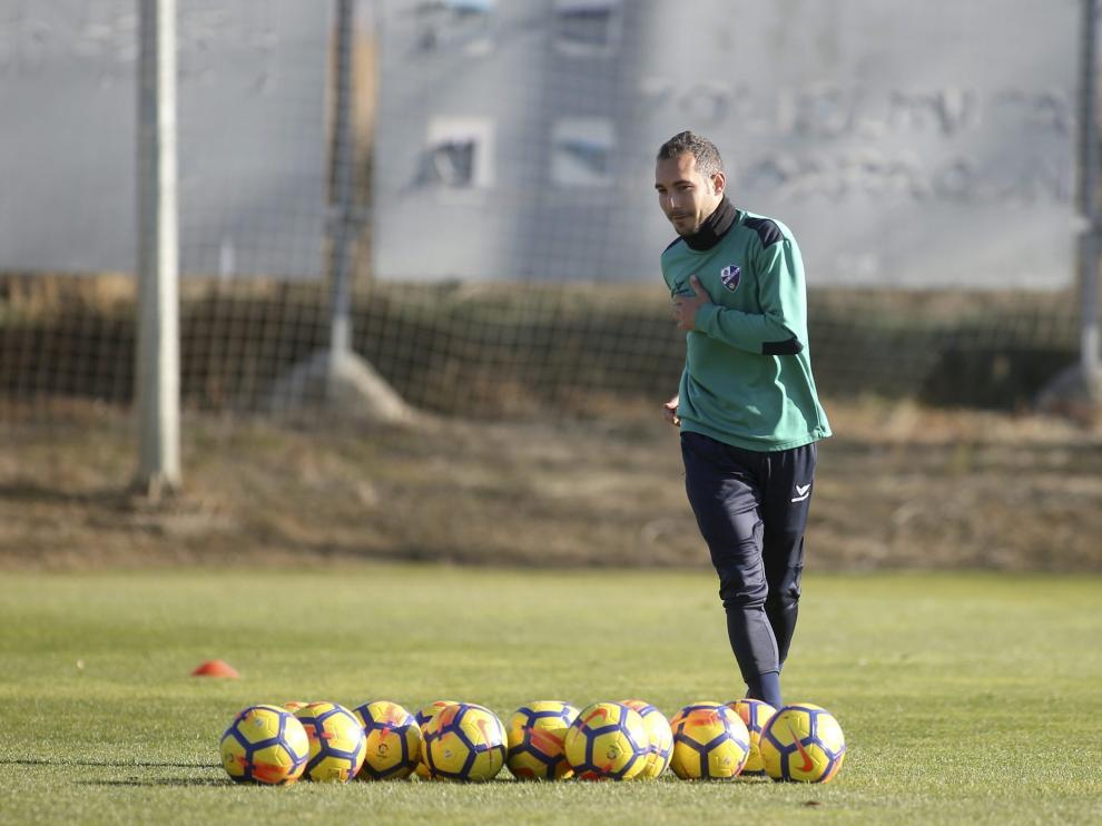 David Ferreiro, futbolista de la SD Huesca.