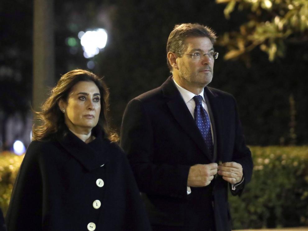 Catalá en su llegada al funeral del fallecido Jose Manuel Maza