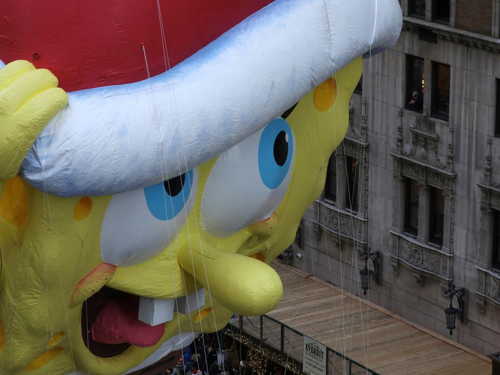 Bob Esponja también ha recorrido las calles de Manhattan.