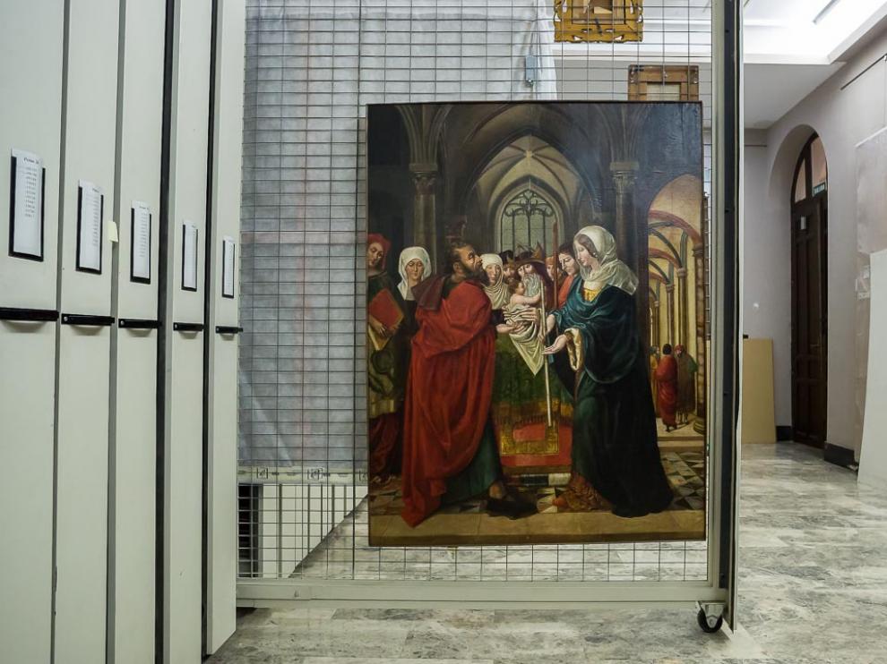 La tabla de Sijena llega al Museo de Zaragoza