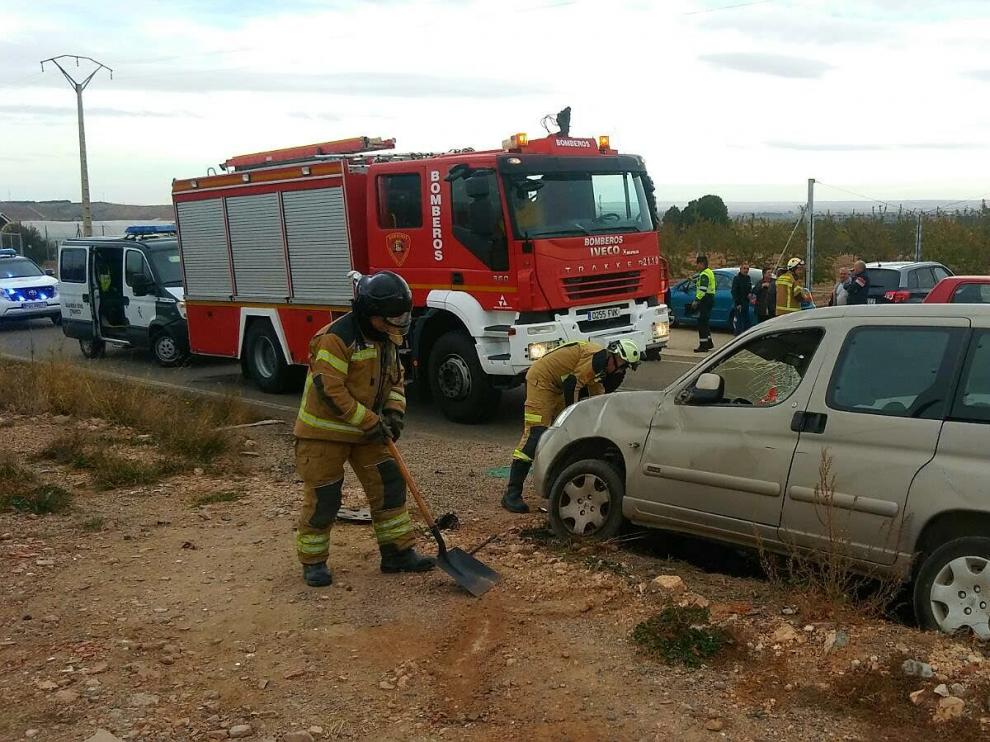 Imagen del turismo en el que circulaba el hombre herido.