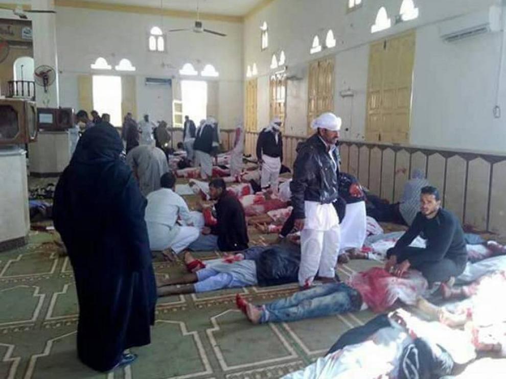 Masacre en una mezquita este viernes.