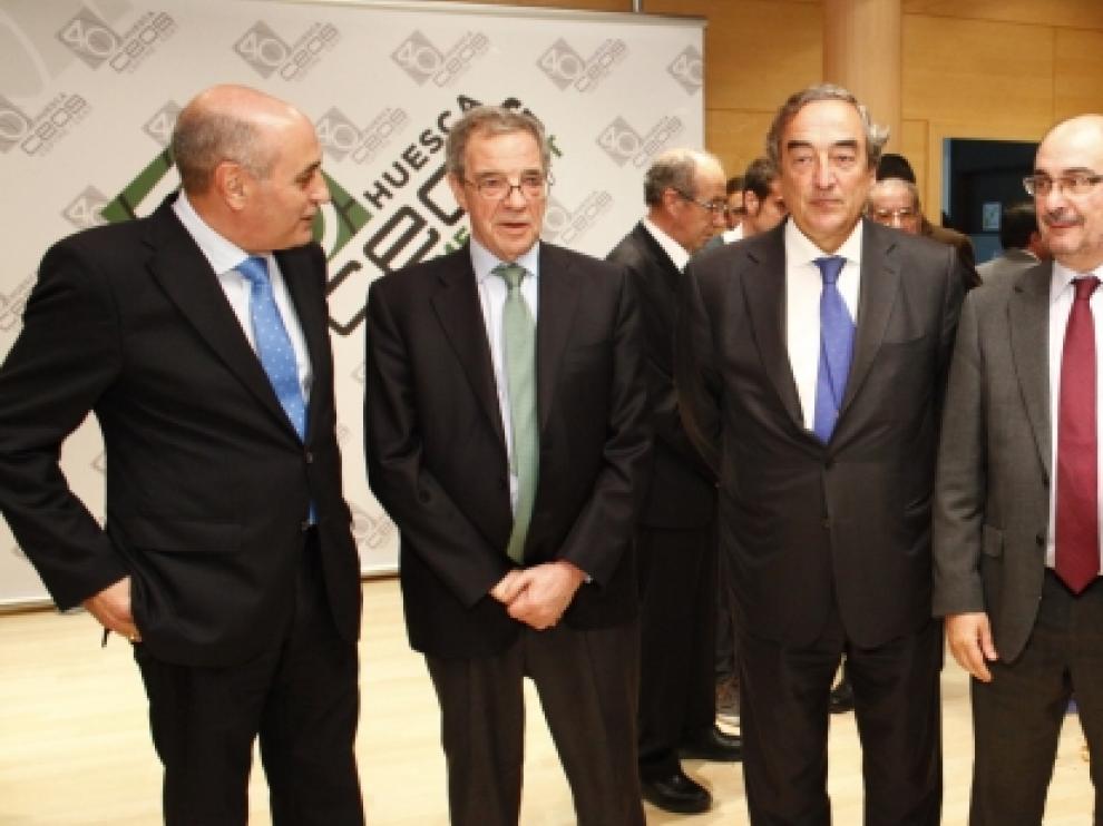 Lambán, en el acto de este viernes.