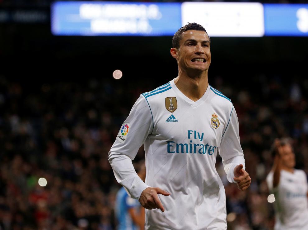 Cristiano celebra un gol.