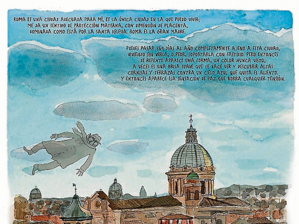 Una página del cómic recién publicado.