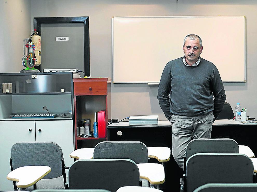 Enrique Garza, presidente de la aAsociación de empresarios de autoescuelas de Aragón