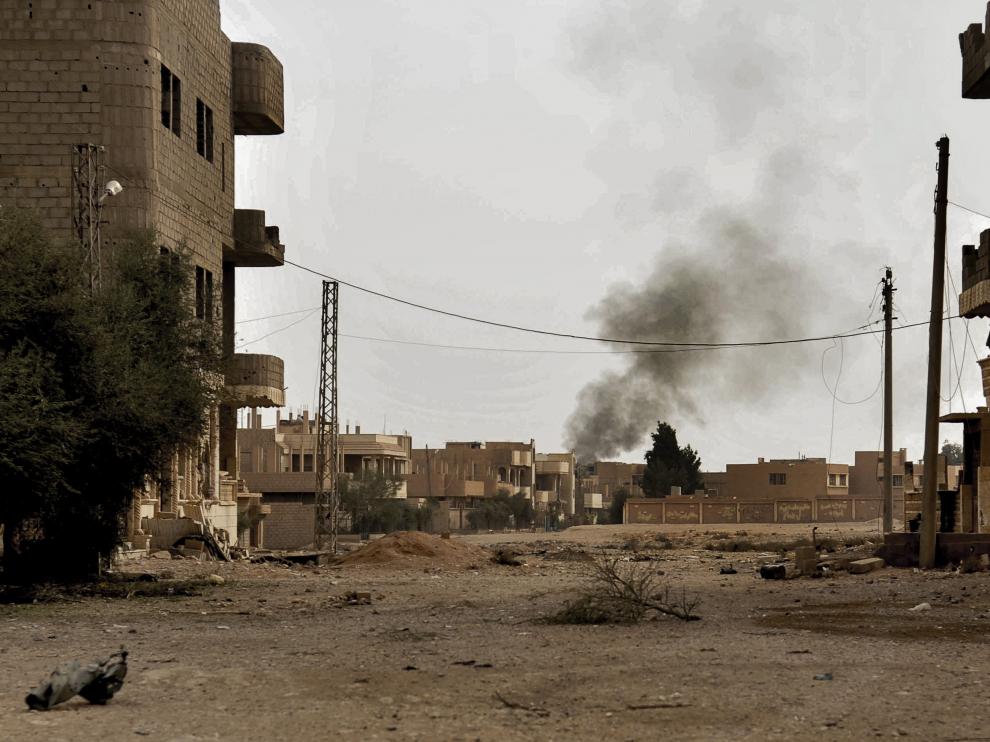 Bombardeo ruso en Siria.