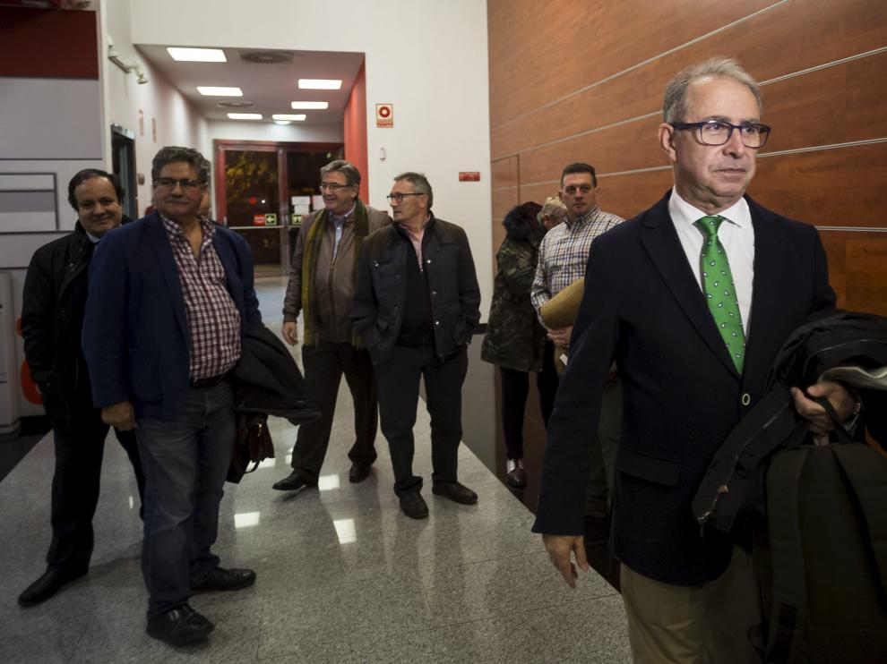 Gimeno, en una asamblea abierta celebrada el pasado jueves en la sede del PSOE