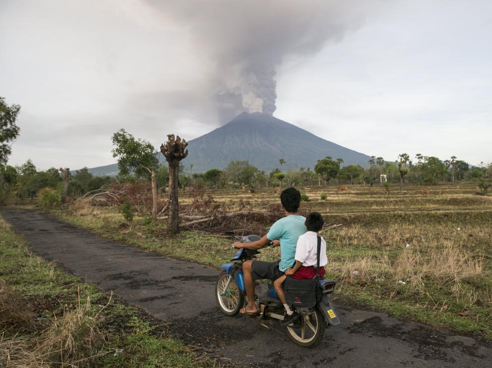 El volcán Agung