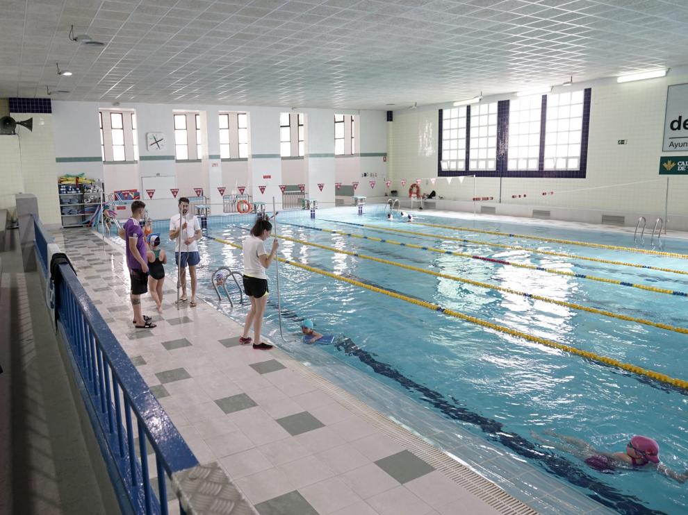 La piscina climatizada de Teruel tras su reciente reforma.
