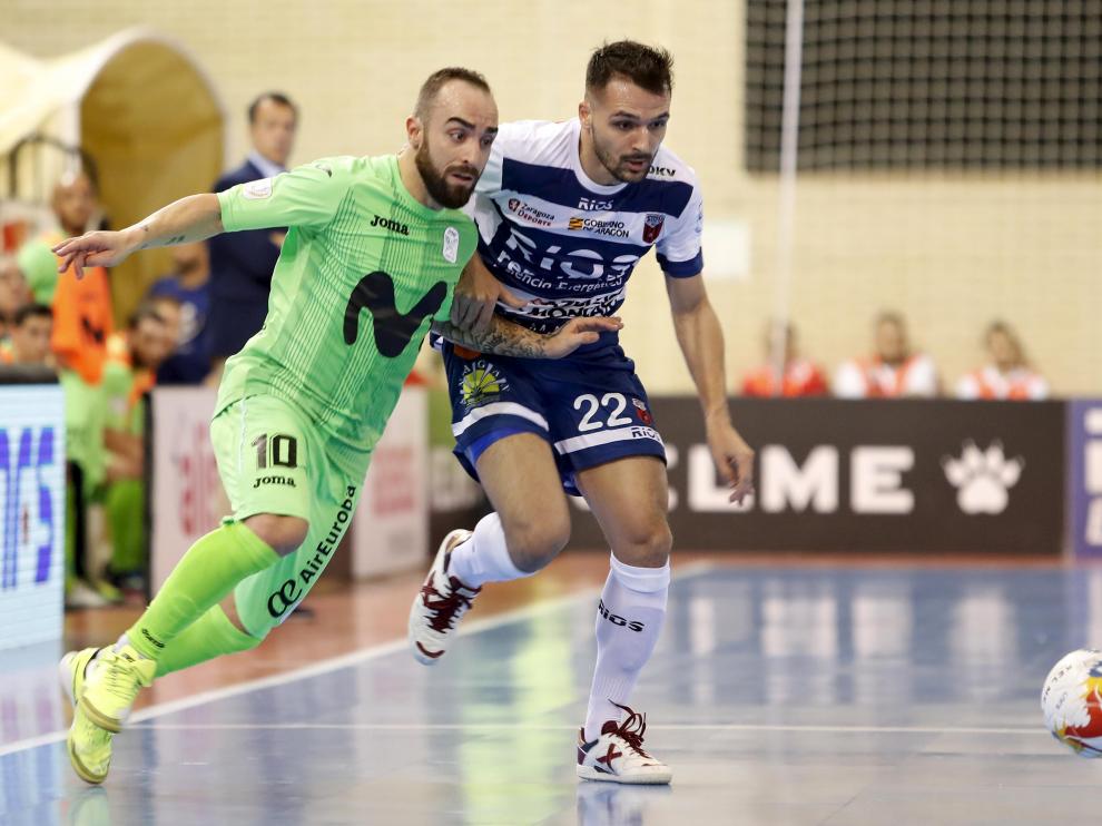 Ricardinho, del Movistar Inter, se marcha de Cabeça (Ríos Renovables).