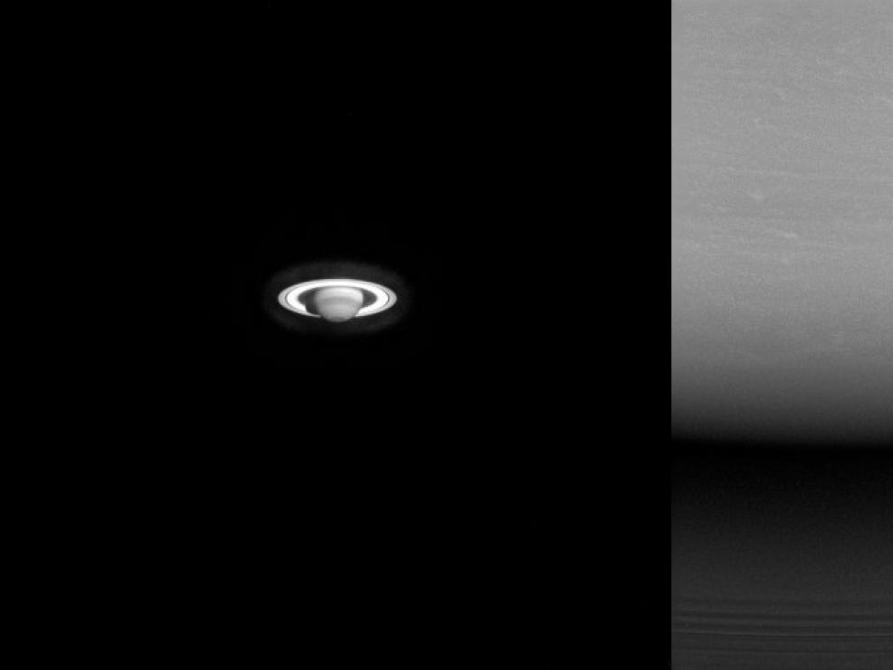 La NASA difunde dos nuevas imágenes de Cassini de su viaje a Saturno