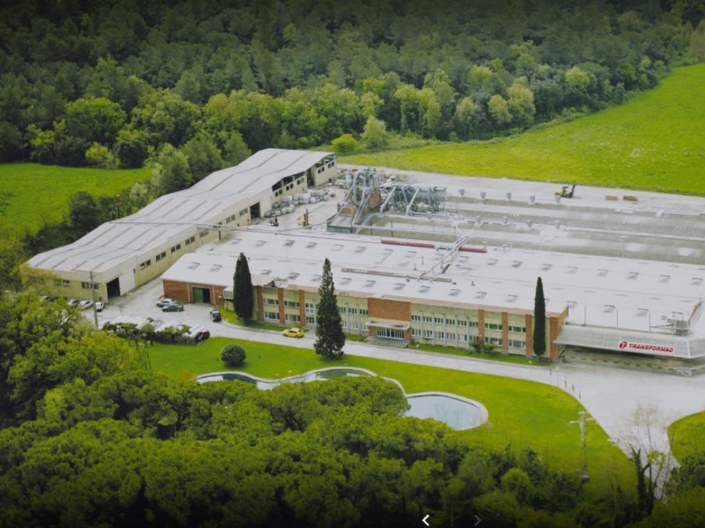 Planta de producción de muebles de Transformad, compañía barcelonesa ahora con sede social en Zaragoza.