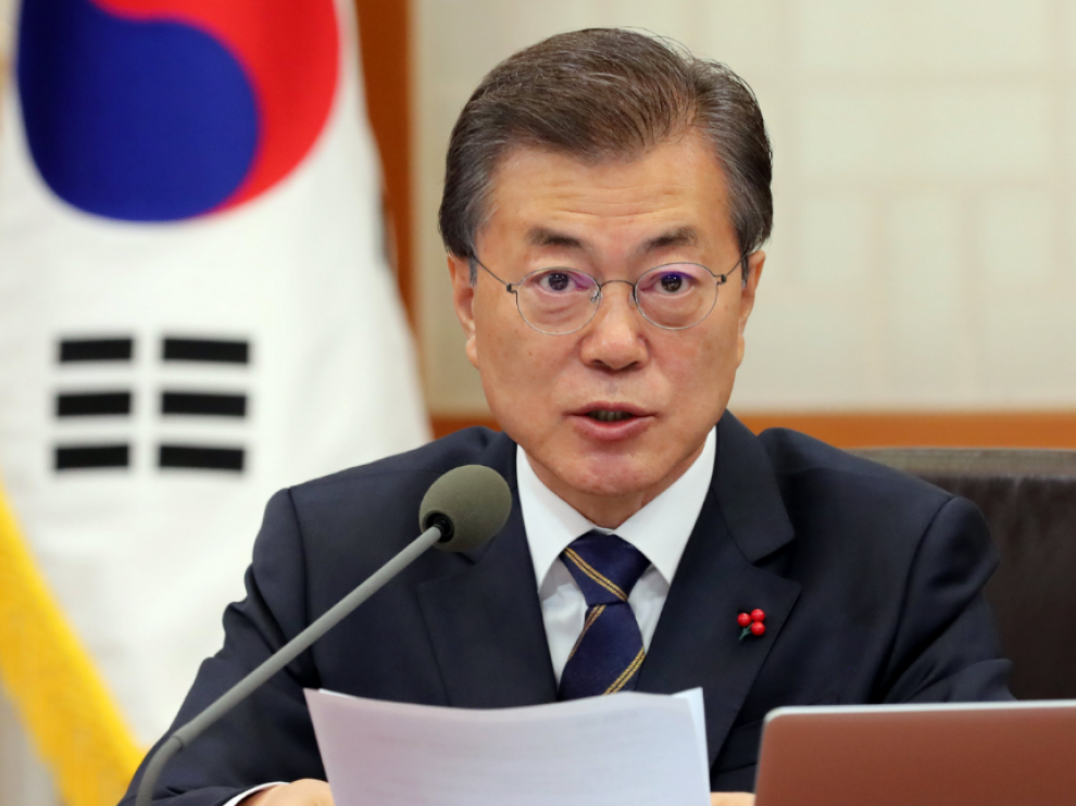El presidente surcoreano, Moon Jae-in.