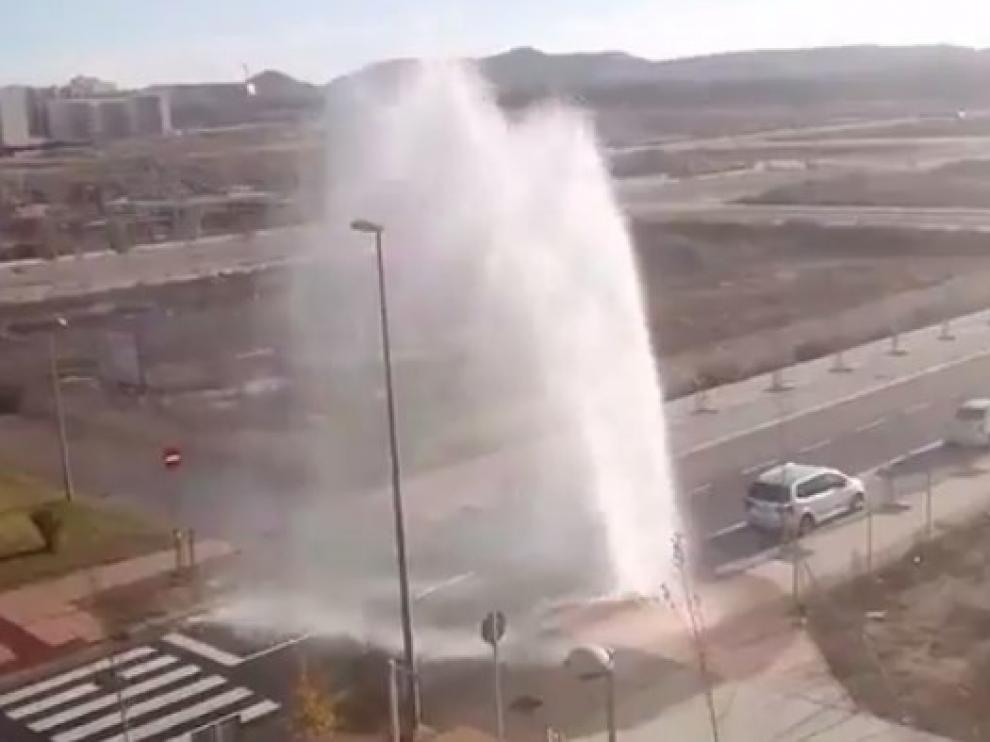 Reventón en Arcosur, este martes 28 de noviembre. Fotograma de un vídeo colgado por la asociación de vecinos Arqueros.