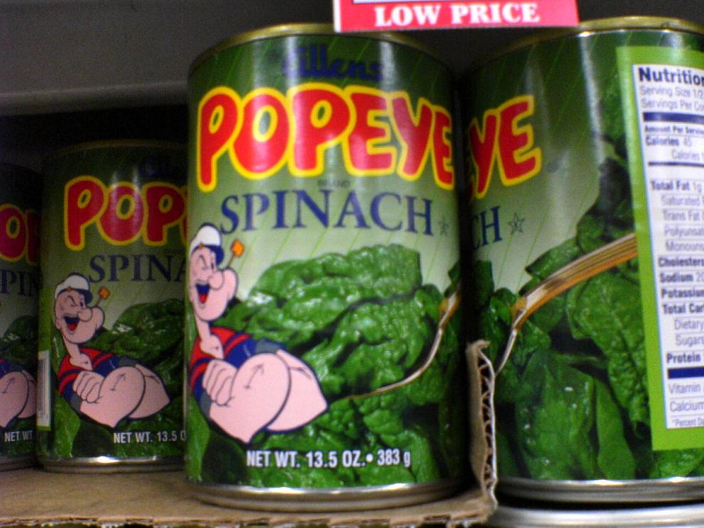 Las espinacas se hicieron tan populares que, en la década de 1930, la venta de esta verdura en EE.UU. aumentó un 33%