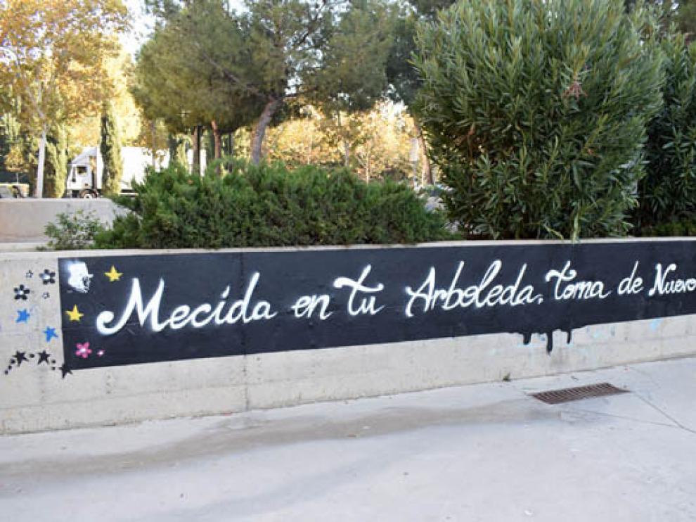 Algunos de los poemas que ilustran Parque Goya