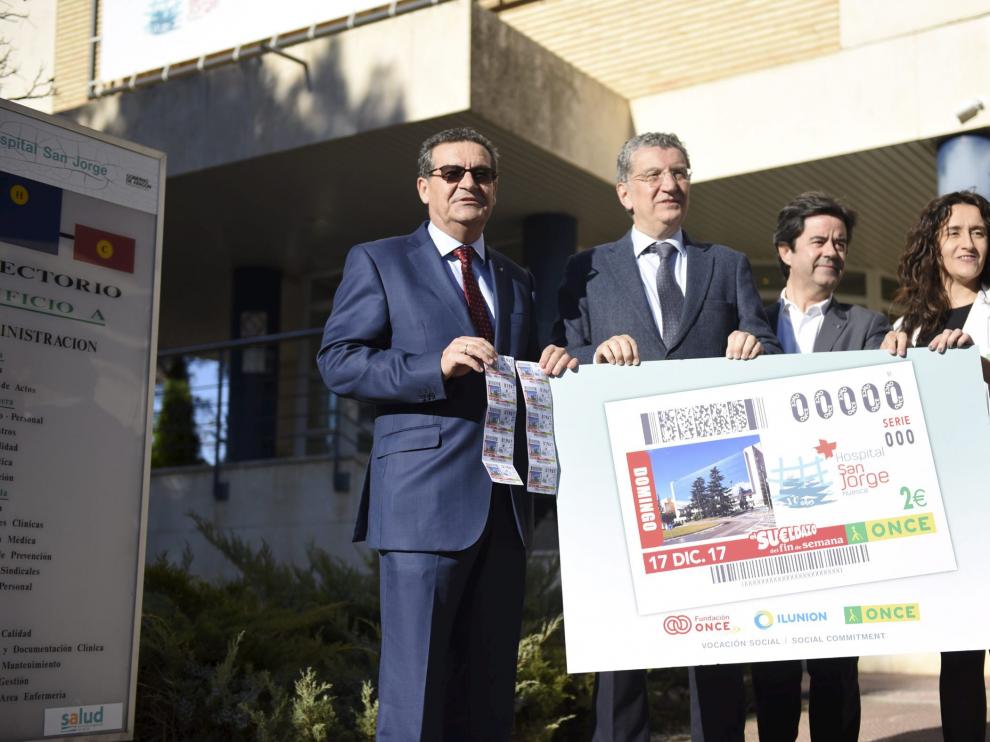 Presentación del cupón de la ONCE del 50 aniversario del Hospital San Jorge.