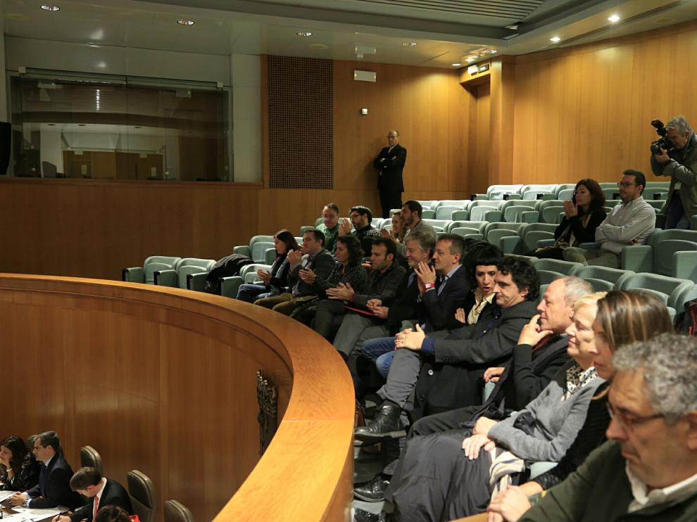 Pleno en las Cortes de Aragón