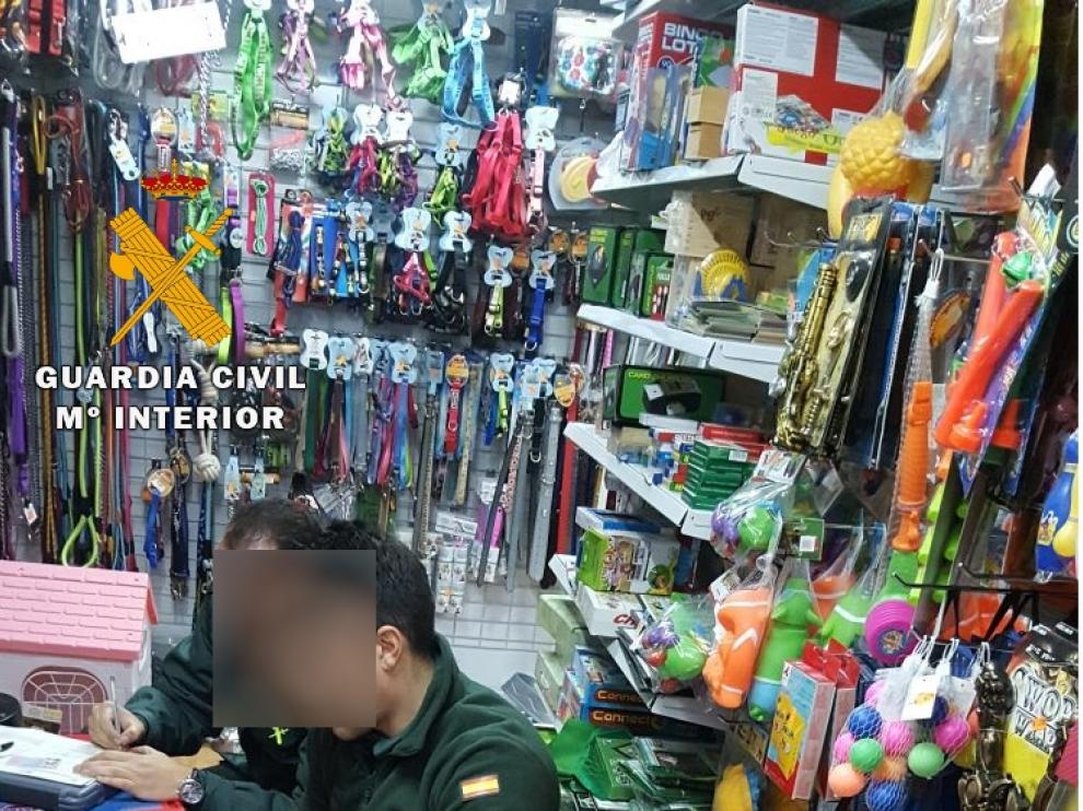 Una de las inspecciones realizadas por la Guardia Civil.