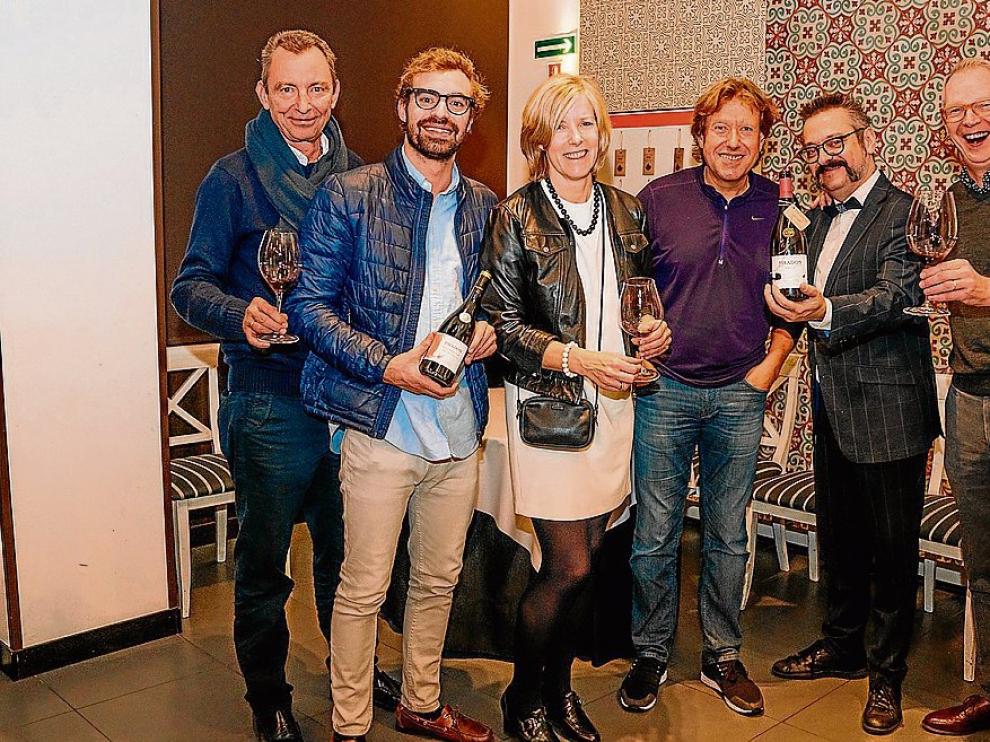 Javier García y Jorge García (Bodegas Javier), Eugenie Van Ekeris (Axial Vinos y Pagos del Moncayo), Agustí Perís (Etxebarri), Jesús Solanas (Absinthium) y Louis Geirnaerdt (Axial y Pagos del Moncayo).