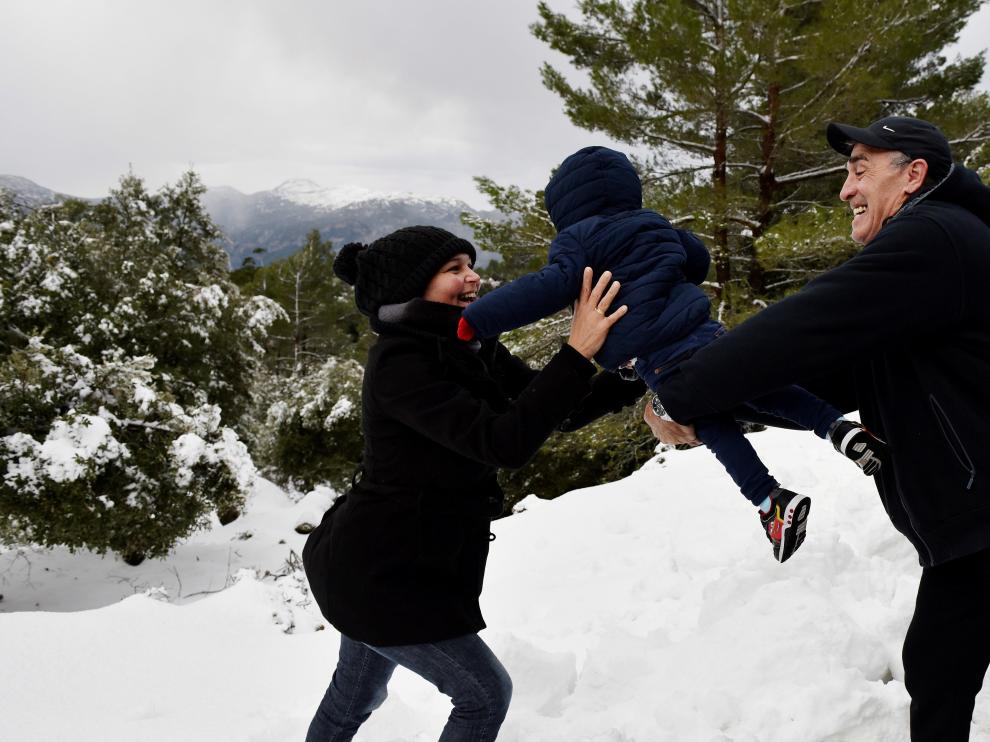 Nieve en Palma de Mallorca.