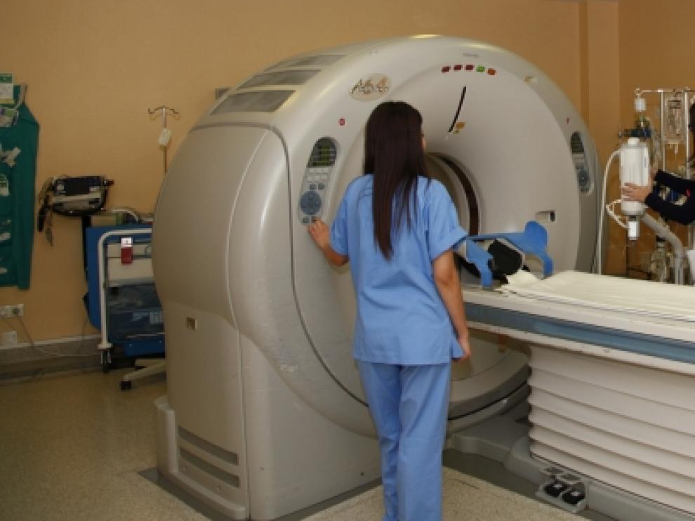 El escáner del servicio de urgencias del Hospital Miguel Servet.