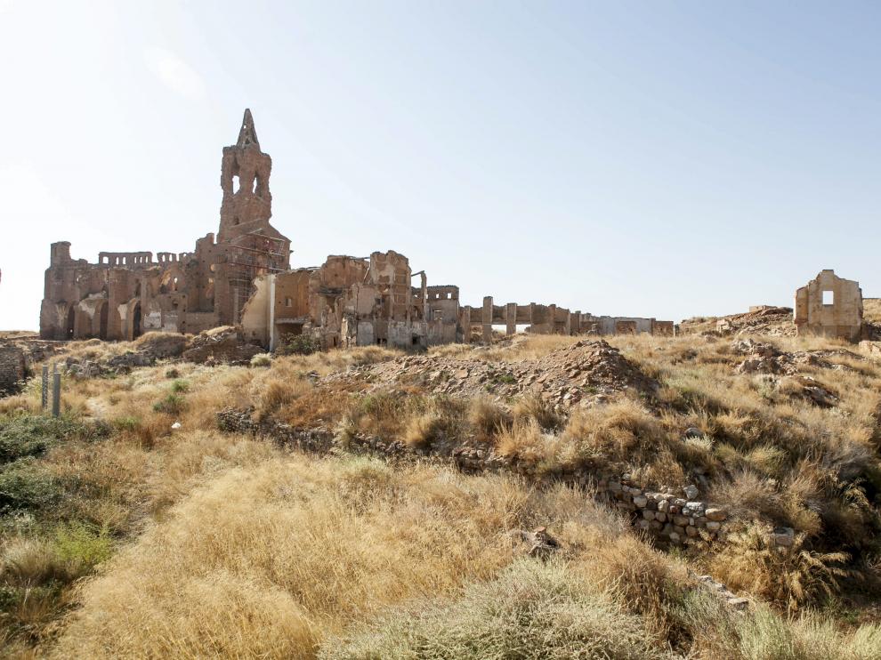 Imagen del Pueblo Viejo de Belchite.