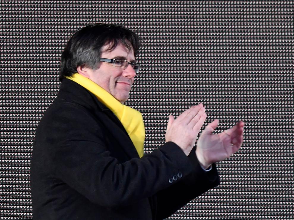 Carles Puigdemont desde Bruselas.