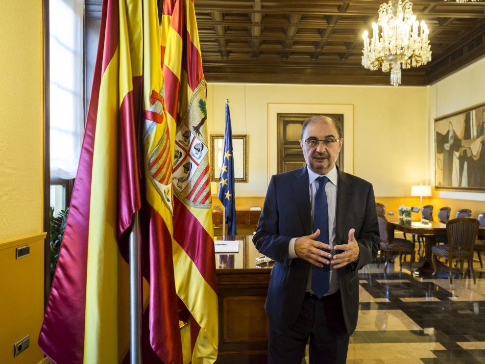 Javier Lambán ha mostrado sus condolencias a través de su cuenta de Twitter.