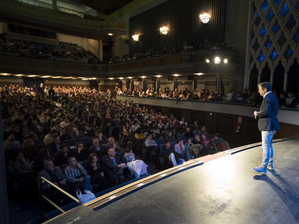 Javier Sierra, en Teruel.