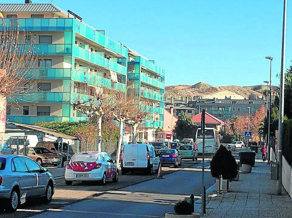 Imagen captada este martes al mediodía en la avenida de la Constitución