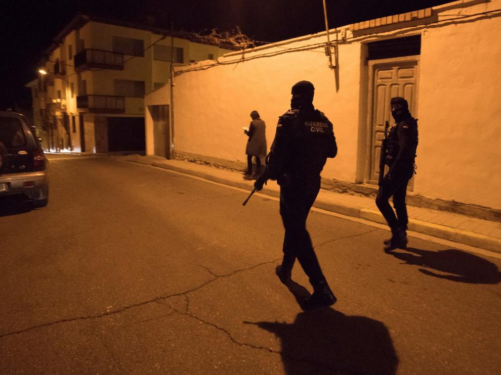 Dispositivo de la Guardia Civil el pasado 14 de octubre en Andorra, durante las labores de búsqueda de Igor el Ruso.