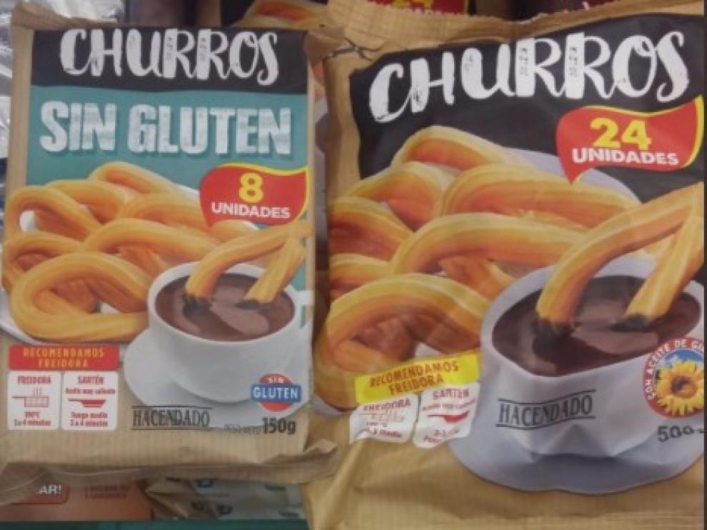 Más de 15 euros de diferencia en un kilo de churros por no tener gluten.