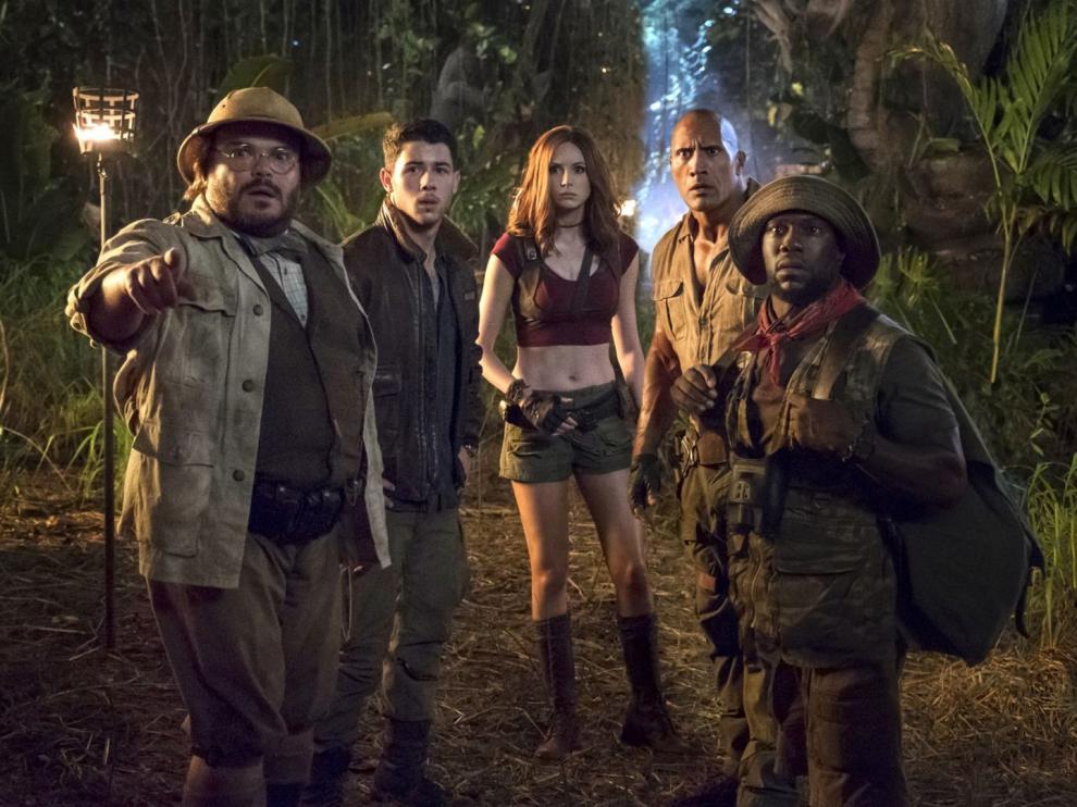 Dwayne "The Rock" JohnsonKaren GillanJack BlackKevin HartMadison IsemanNick Jonas protagonizan lo nuevo de 'Jumanji'.