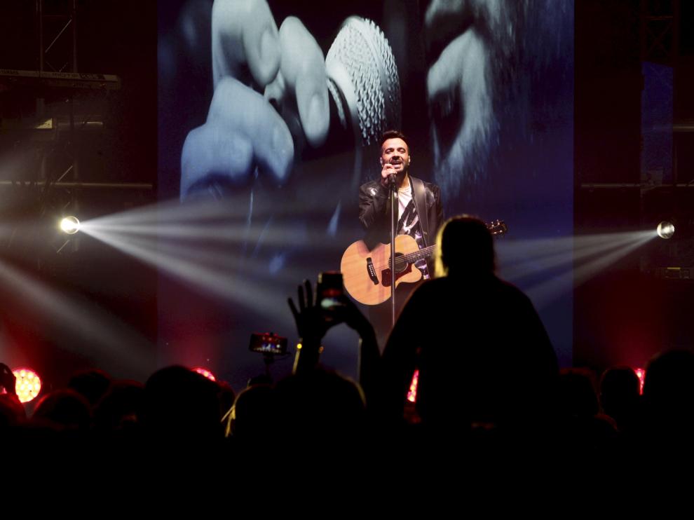 Luis Fonsi, durante un concierto este año en Letonia.