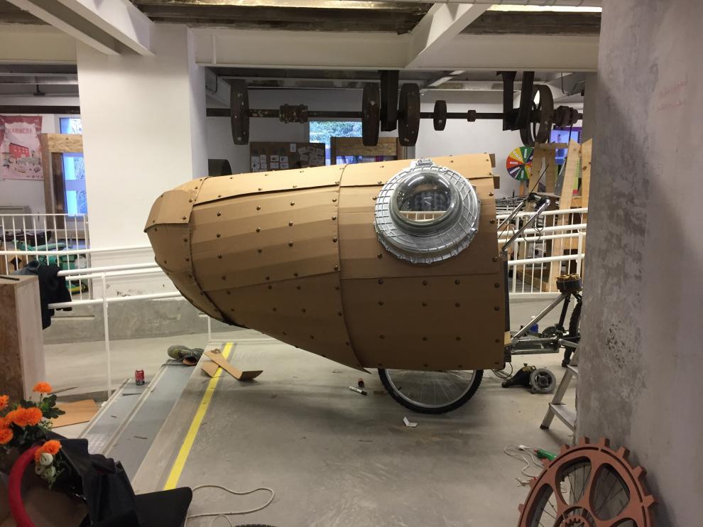 El submarino construido para la cabalgata de Reyes