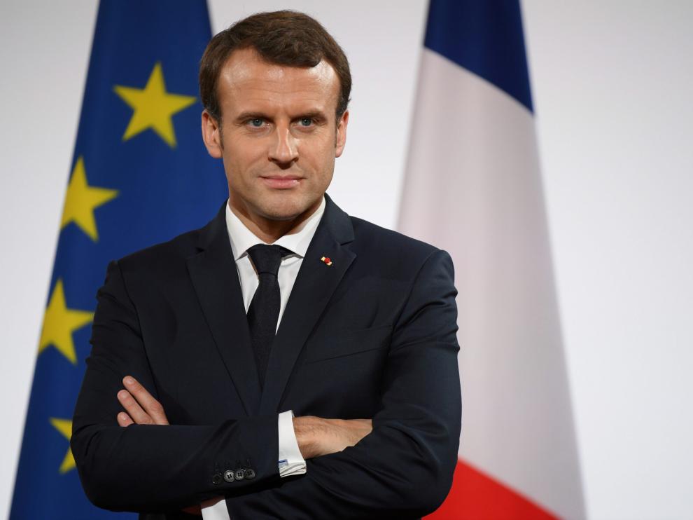 El presidente francés, Emmanuele Macron