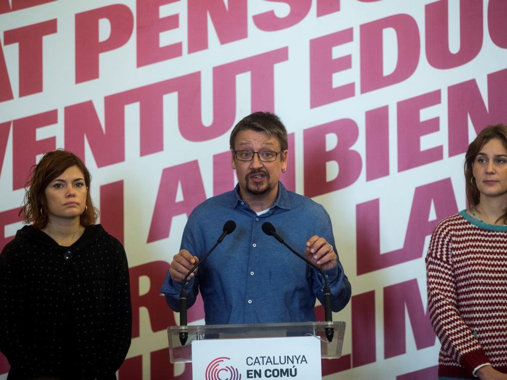 Xavier Domènech, candidato por Catalunya en Comú-Podem.
