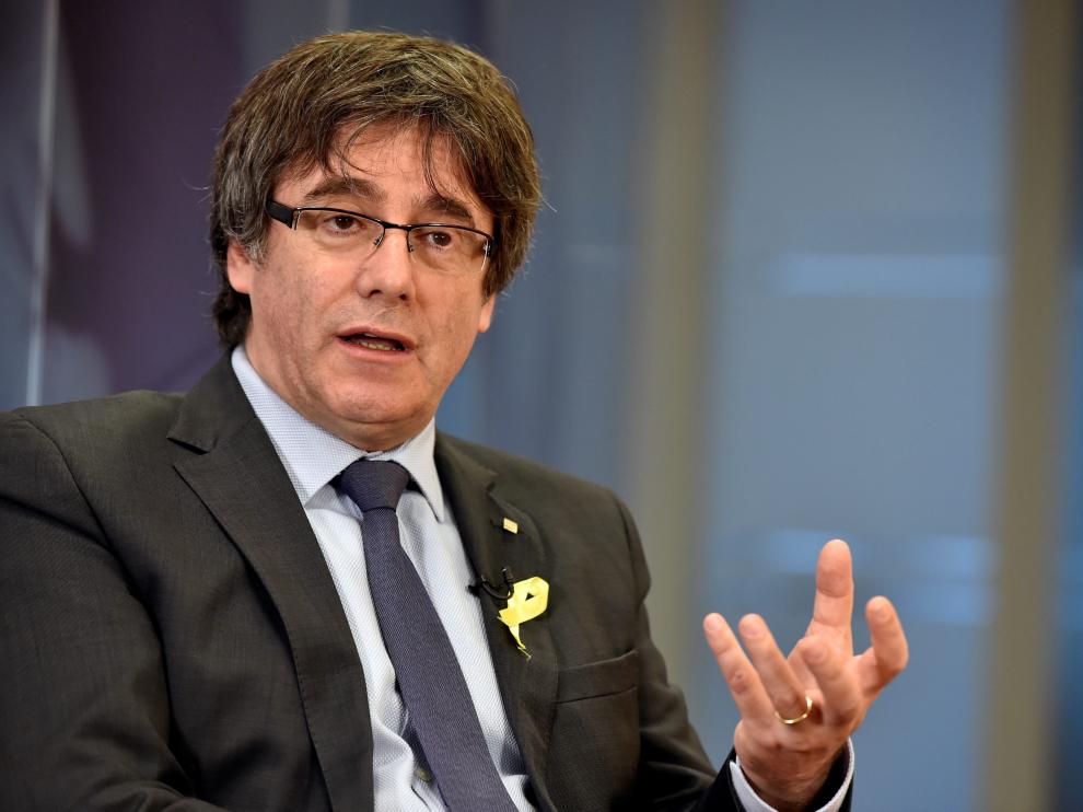El candidato de JuntsxCat y expresidente catalán, Carles Puigdemont